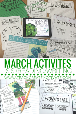Fun and engaging classroom activities for your classroom in March!