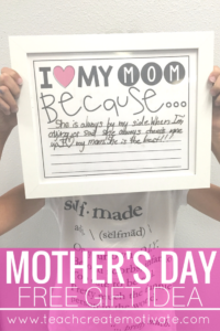 This FREE Mother's Day gift idea is perfect for your students to give their Moms! 
