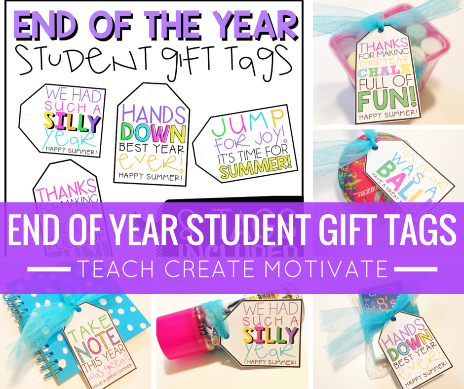 Gift tags for your student End of the Year gifts perfect for the Target Dollar Spot!