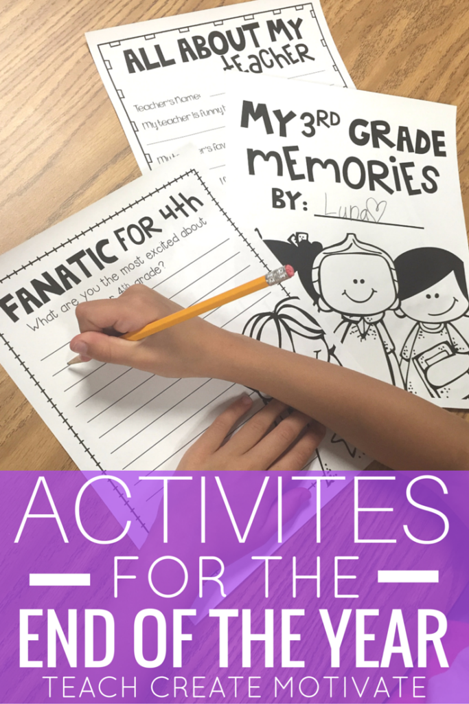 How do you celebrate the end of the year? Check out these fun and engaging activities for students at the end of the year!