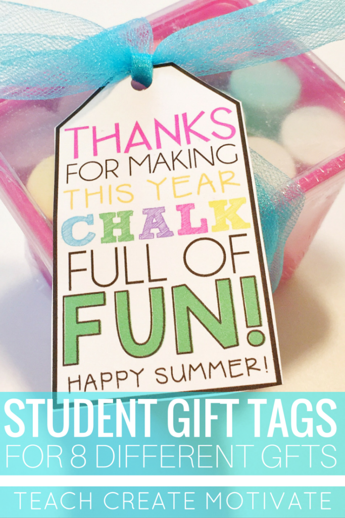 Gift tags for your student End of the Year gifts perfect for the Target Dollar Spot!