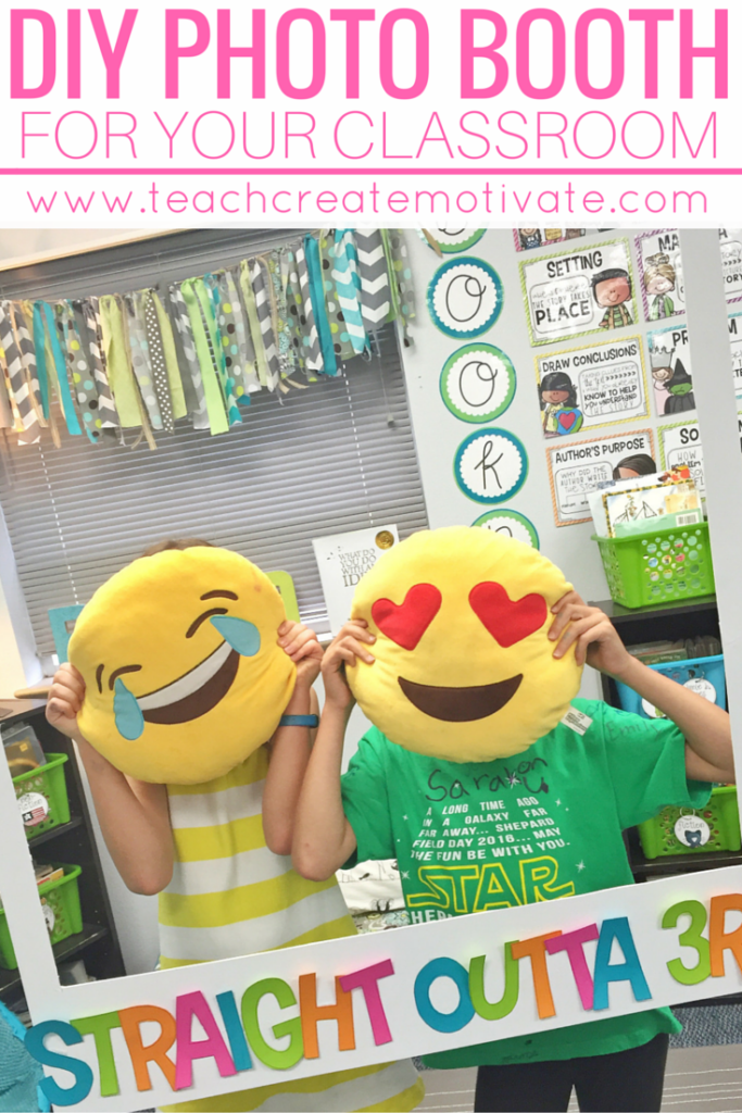 A step by step tutorial on how to make your very own photo booth for your classroom! Your students will love it. Best part? It is easy and inexpensive! 2