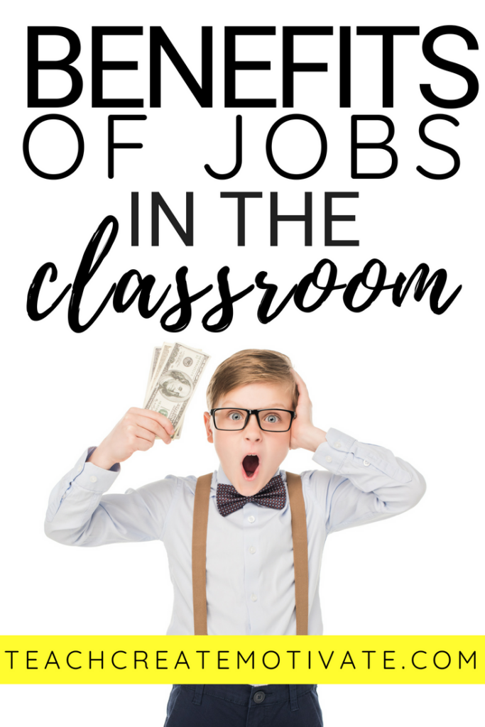 The benefits of class jobs with your students are endless! Create independence, manage class organization, and save your teacher sanity!