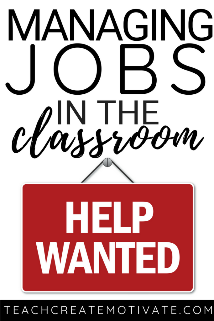 Everything you need to get started with class jobs to help manage your classroom and student independence! 