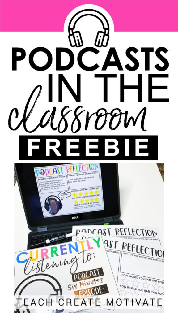 Are you using podcasts in your classroom yet? There are LOTS of benefits of using podcasts in your classroom with your students! Foster reflective thinking with this FREEBIE and start using podcasts with your students today!