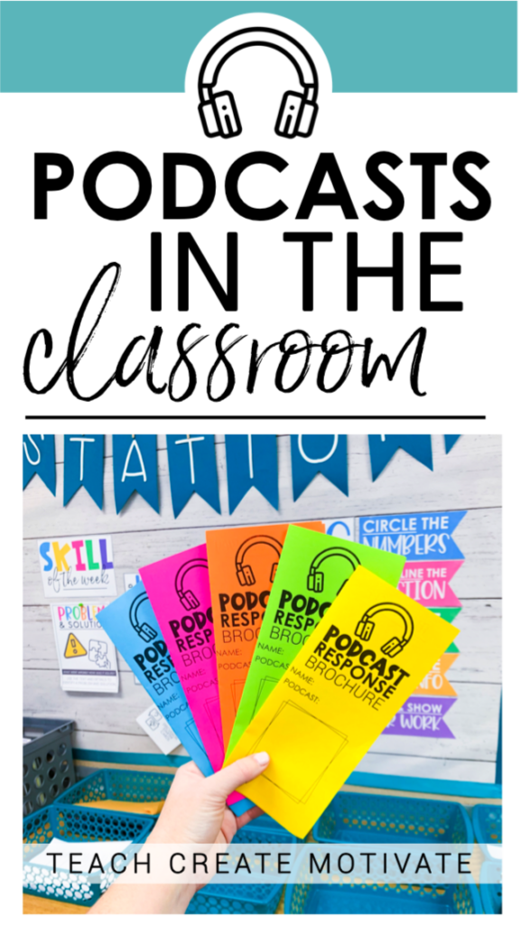 Podcasts in the classroom are so fun and engaging! Have you jumped on the podcast train yet?! I have an excellent system for using podcasts in the classroom that will create student buy-in, increase student engagement, and build your students listening skills. Easily add reflective thinking through comprehension questions, reading skills, and writing to your students' listening! Podcasts make the perfect companion to your students listening station and even work for a quick grade! 