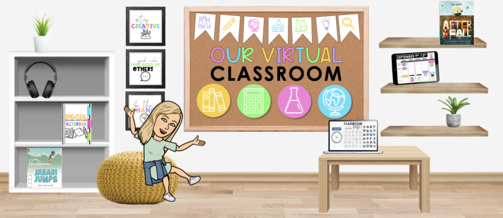 Screenshot of a virtual Google Classroom showing an online teaching space