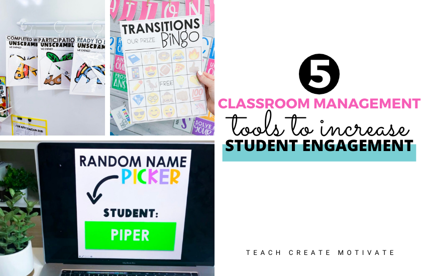 You need to know about these 5 great classroom management tools to help you break out of the daily routine to increase student engagement!