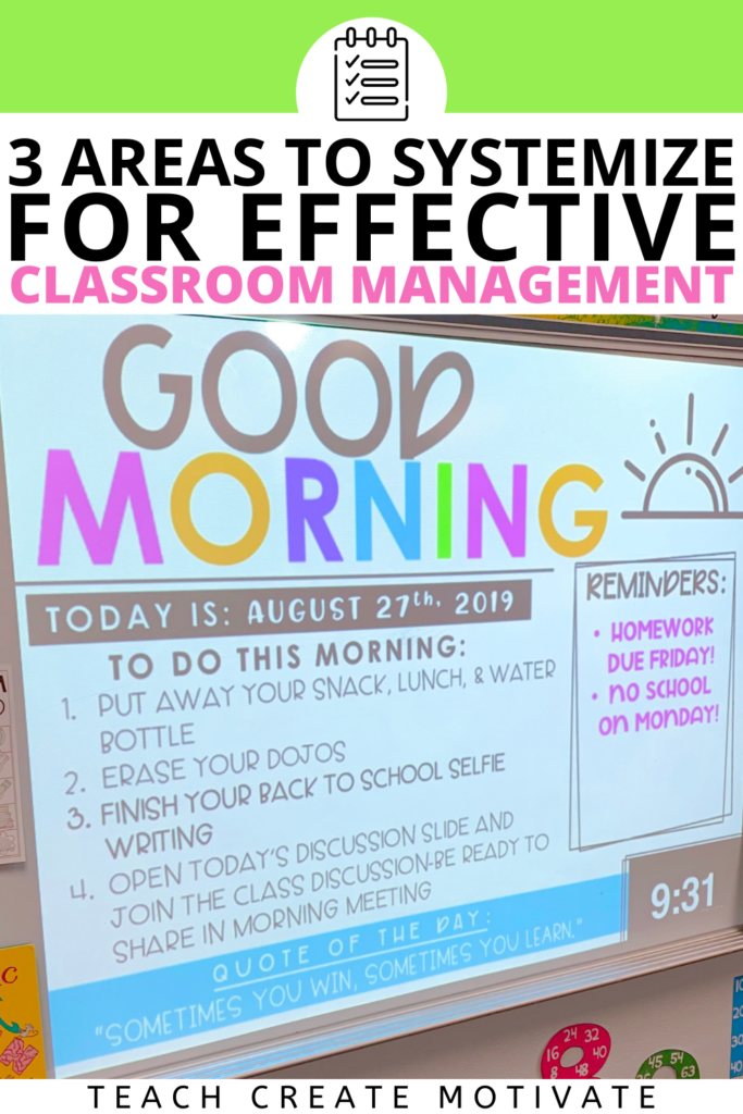 Systemize three areas in order to establish a more effective classroom environment. Read to discover ideas you can implement that will make a huge impact on your morning routine, transitions, and expectations.