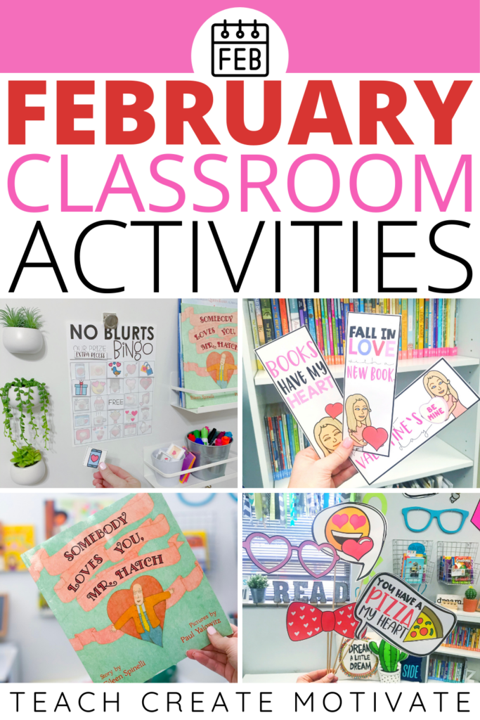 There are so many exciting things going on in the short month of February! Try these engaging classroom ideas and activities for February. Read for a themed read-aloud with extension activities, themed writing prompts, selfie writing, station ideas, classroom management games, themed escape rooms, and more! (1st grade, 2nd grade, 3rd grade, 4th grade, 5th grade, 6th grade, elementary, February, Valentine's Day, holiday, Winter Games, Friendship Day)