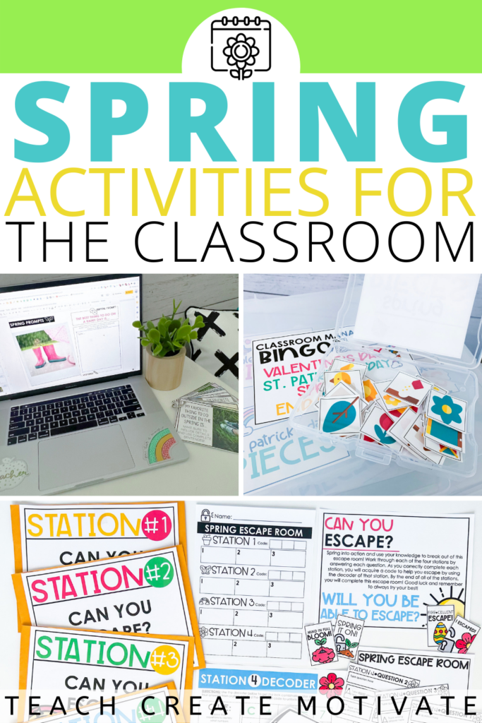 Spring activities for the classroom can be great for student engagement! Read for some activities and ideas to implement right before spring break to keep students focused. Use these ideas right after the break too! The escape room is perfect for test prep or content review. Try out the new spring-themed reading passages that are entirely ready to go! (elementary, 2dn grade, 3rd grade, 4th grade, 5th grade) Spring activities for the classroom can be great for student engagement! Read for some activities and ideas to implement right before spring break to keep students focused. Use these ideas right after the break too! The escape room is perfect for test prep or content review. Try out the new spring-themed reading passages that are entirely ready to go! (elementary, 2dn grade, 3rd grade, 4th grade, 5th grade)