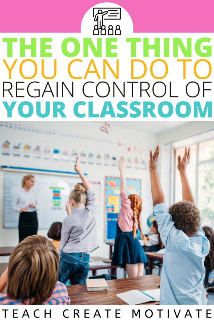 Classroom management can be a doozy! Sometimes it's hard to know exactly what to do to manage unwanted classroom behavior. Read about the ONE thing you can do to regain control of your classroom. You'll discover three examples of practical management tools that work! (class slides with timers, classroom management bingo, morning meeting ideas, elementary, 1st grade, 2nd grade, 3rd grade, 4th grade, 5th grade, classroom management strategies)