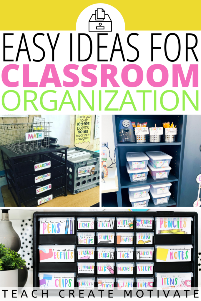 Who loves an organized classroom?! I hope you can use some of these organization tips this upcoming school year. Use these resources yearly to keep your classroom looking beautiful and organized! Your students will love the eye-catching decor without taking away from their learning experience. (elementary, 2nd grade, 3rd grade, 4th grade, 5th grade, classroom ideas, classroom organization, teacher tips, labels)