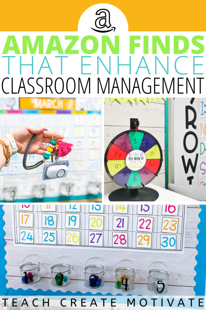 Classroom management is my jam! Some of my favorite classroom management strategies stemmed from Amazon finds. Read for all things Amazon and classroom management. There's something for managing groups, getting students' attention, keeping management tools organized, and more! (elementary, teacher organization, 1st grade, 2nd grade, 3rd grade, 4th grade, 5th grade, Amazon Prime Day, Classroom Management Academy, classroom organization, attention grabbers, group management, team management)