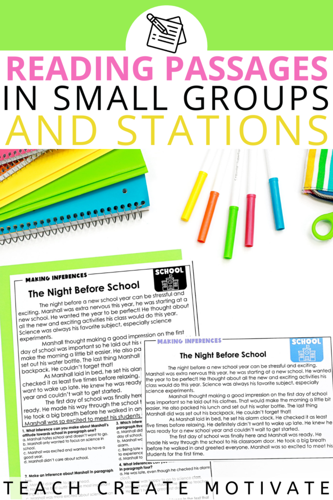 Practice essential reading skills with reading comprehension passages! These themed passages are a no-prep way to spiral review reading skills the entire school year. Easily use them in stations and small groups. The comprehension passages with questions can be assigned digitally or printed out for a quick check-in with your students. (elementary, test review, reading center, exit ticket) Practice essential reading skills with reading comprehension passages! These themed passages are a no-prep way to spiral review reading skills the entire school year. Easily use them in stations and small groups. The comprehension passages with questions can be assigned digitally or printed out for a quick check-in with your students. (elementary, test review, reading center, exit ticket)