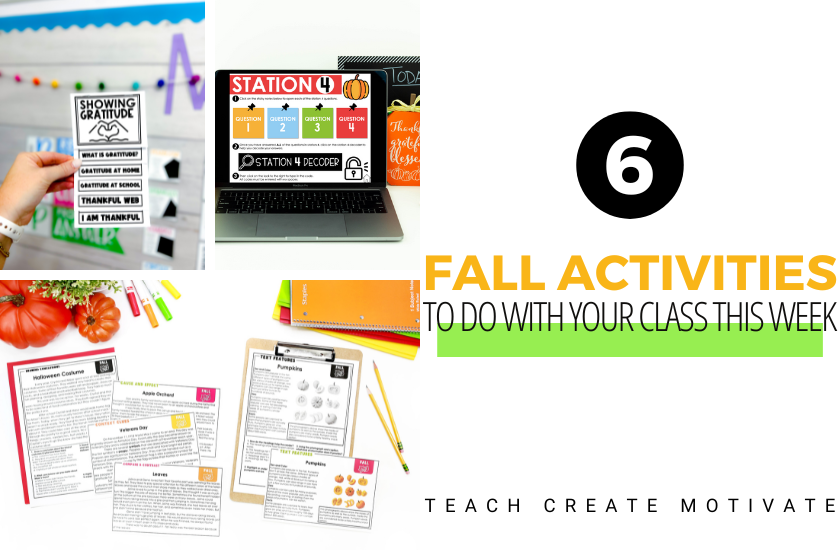 Fun Fall Activities to Do With Your Class This Week