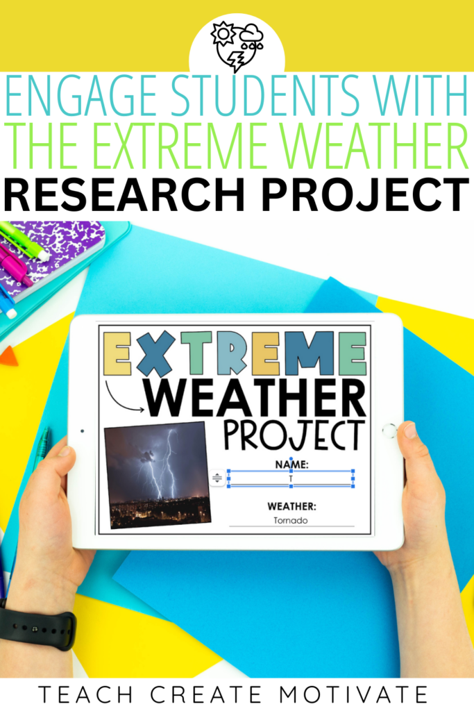 weather research project 6th grade