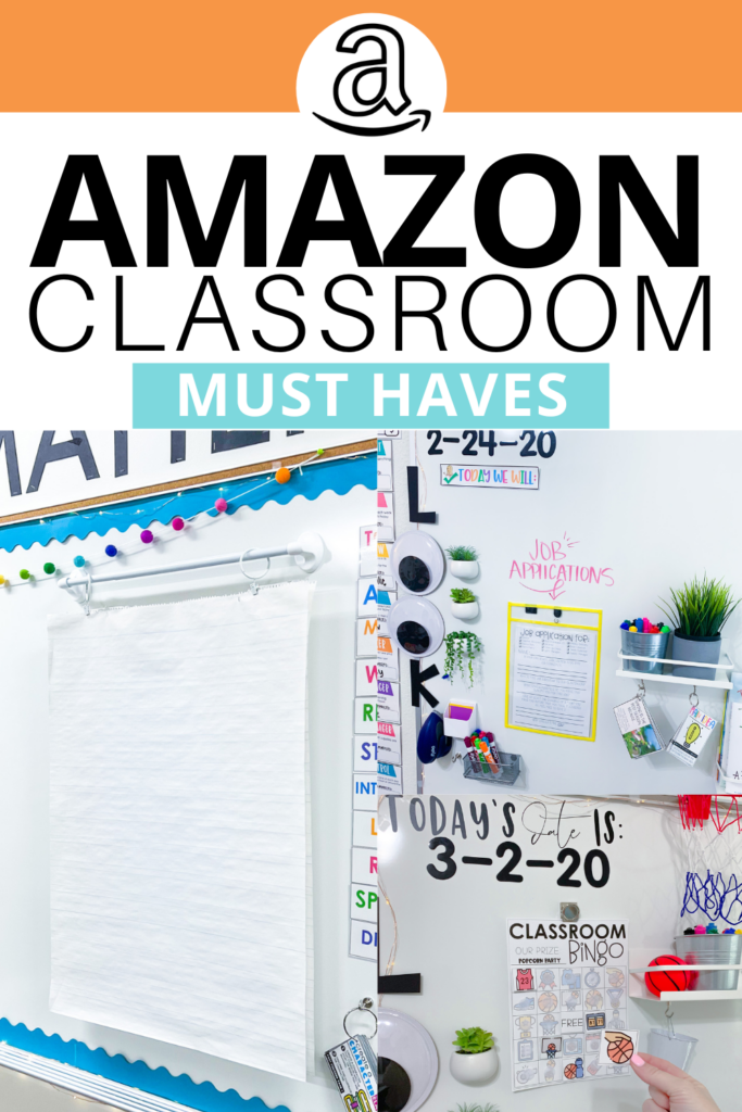Amazon classroom musthaves that will create a cute and functional whiteboard space. A few inexpensive pieces can make a big impact!