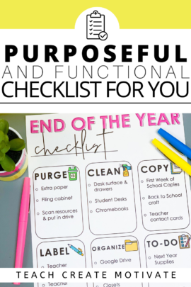 Get organized at the end of the year to set yourself up for success at the begninng of the next year!