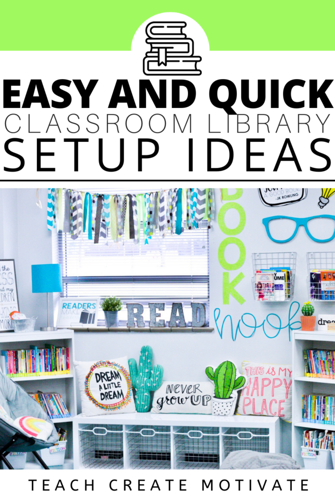 Create a classrrom library that is relaxing, inviting and meaningful. A place that students go to learn and enjoy reading.