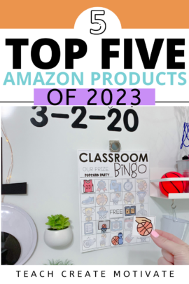 The top five and mose useful Amazon items for teachers and classrooms of 2023!