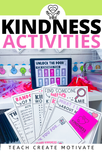 Activities to promote kindness in the classroom.