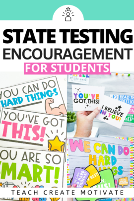Simple but powerful state testing encouragment that is low prep.