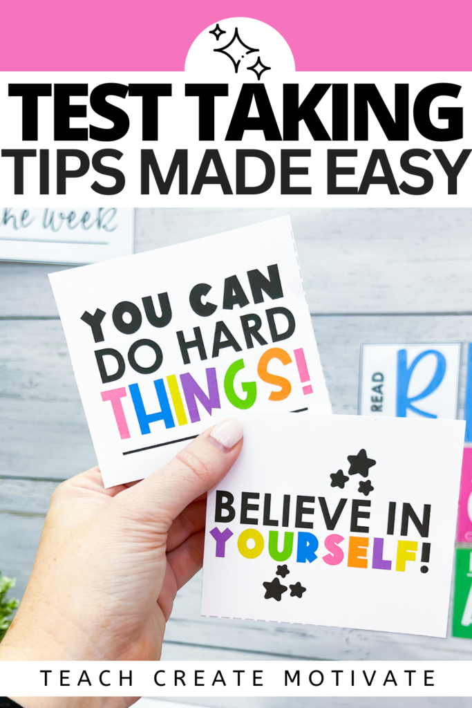 Try incorporating a few of these simple tips to help make students feel more confident, relaxed, and ready to do their best!