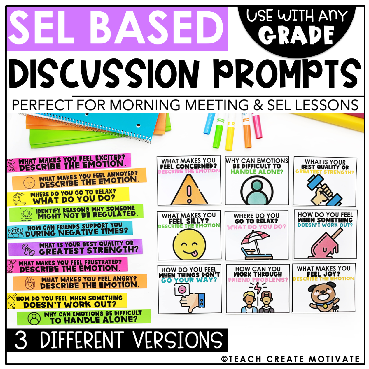 Social Emotional Learning Prompt Cards Morning Meeting Digital social-emotional-learning-prompt-cards-morning-meeting-digital